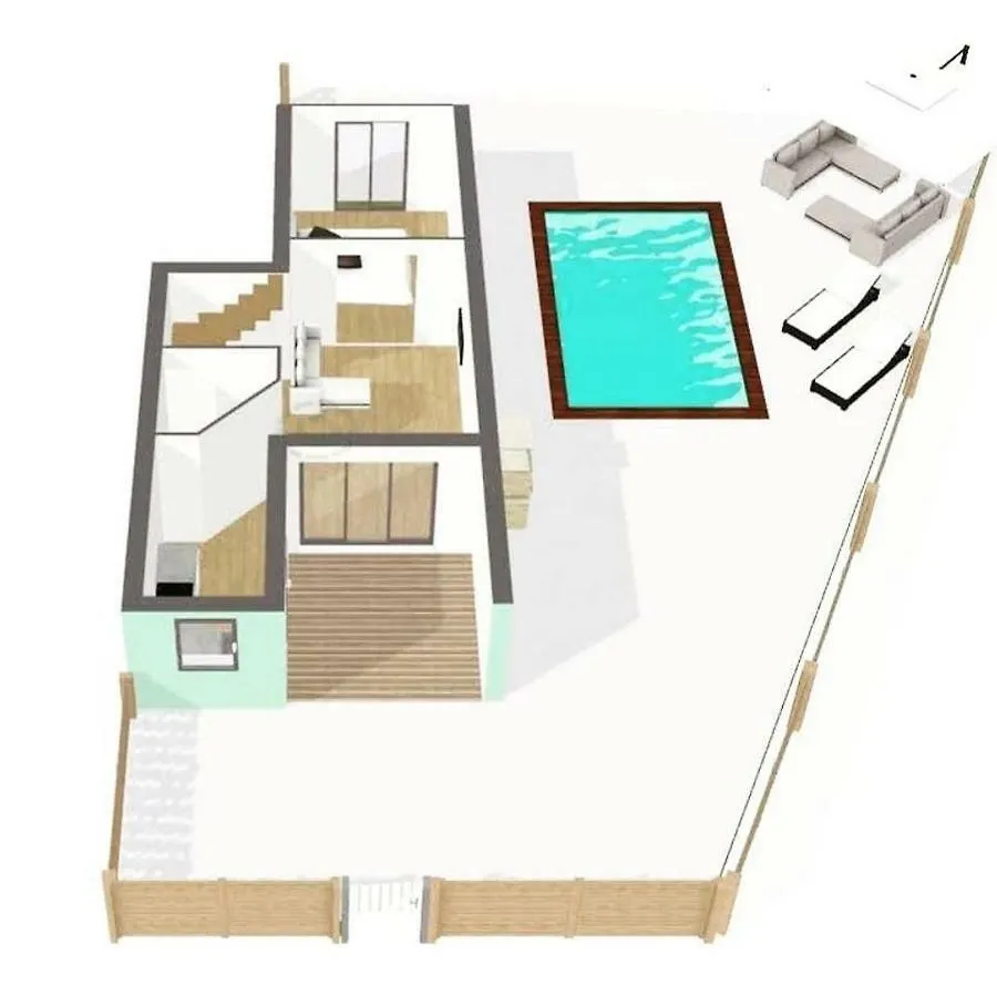 Villa Dnj 3 Ilets Piscine Plages Quartiers Anse a l'Ane